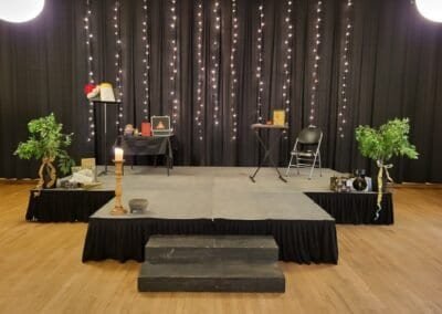 Comedy Magic Show Holiday Special Stage at the Odd Fellows Hall