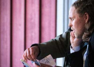 Corporate magic show ice breaker team building on Orcas Island 2025